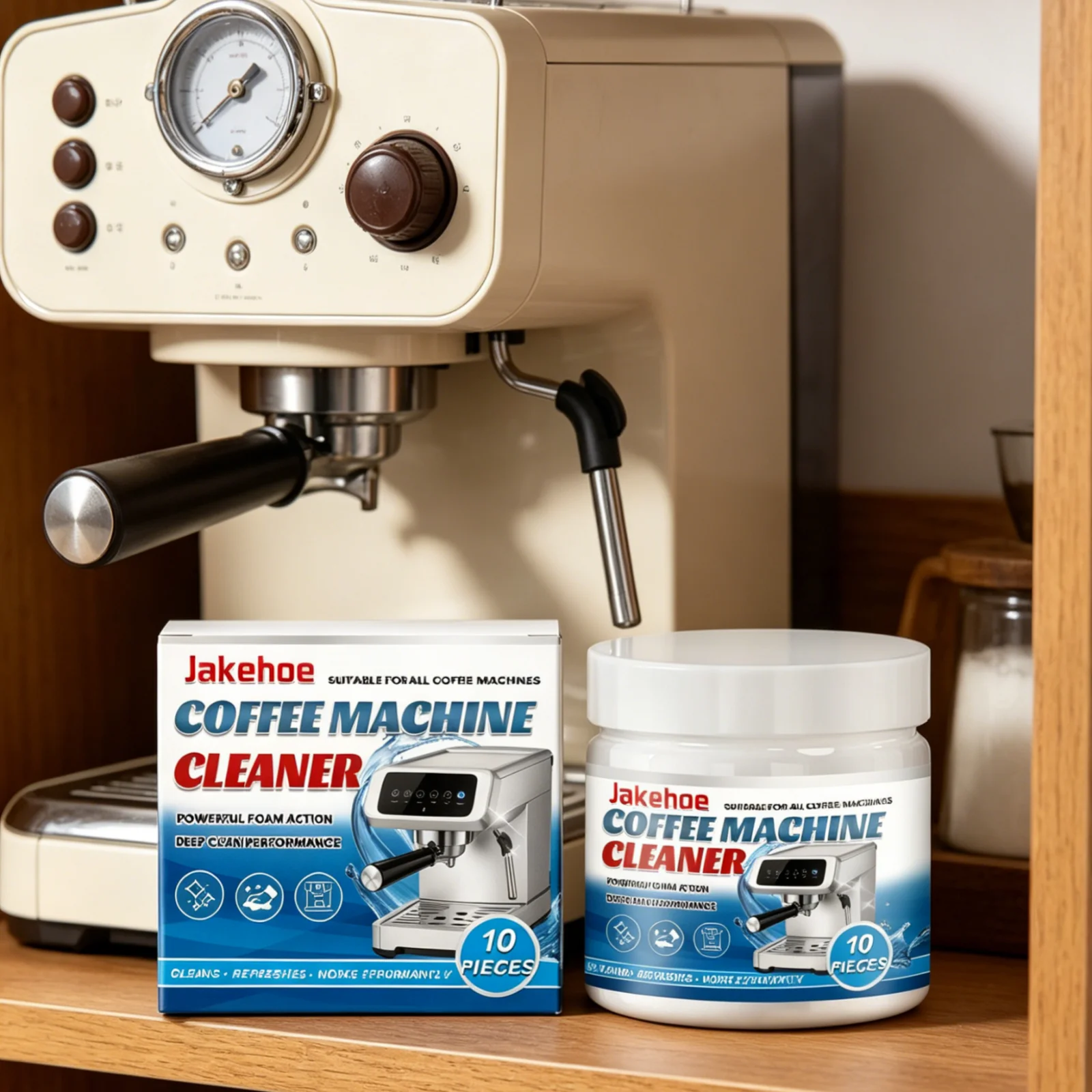 Jakehoe Coffee Machine Cleaner Tablets Deep Cleaning Reduce Internal Blockage Quick Dissolution Coffee Machine Descaler Tablets
Jakehoe Coffee Machine Cleaner Tablets Deep Cleaning Reduce Internal Blockage Quick Dissolution Coffee Machine Descaler Tablets