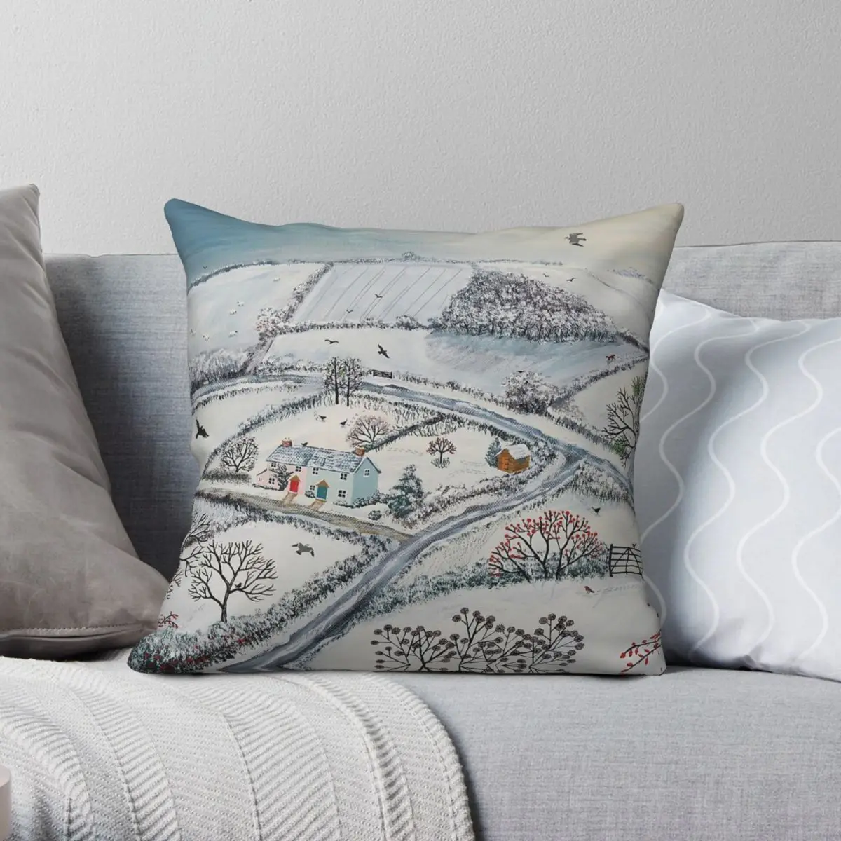 Winter Snow Hills Square Pillowcase Polyester Linen Velvet Pattern Zip Decorative Throw Pillow Case Bed Cushion Cover
Winter Snow Hills Square Pillowcase Polyester Linen Velvet Pattern Zip Decorative Throw Pillow Case Bed Cushion Cover