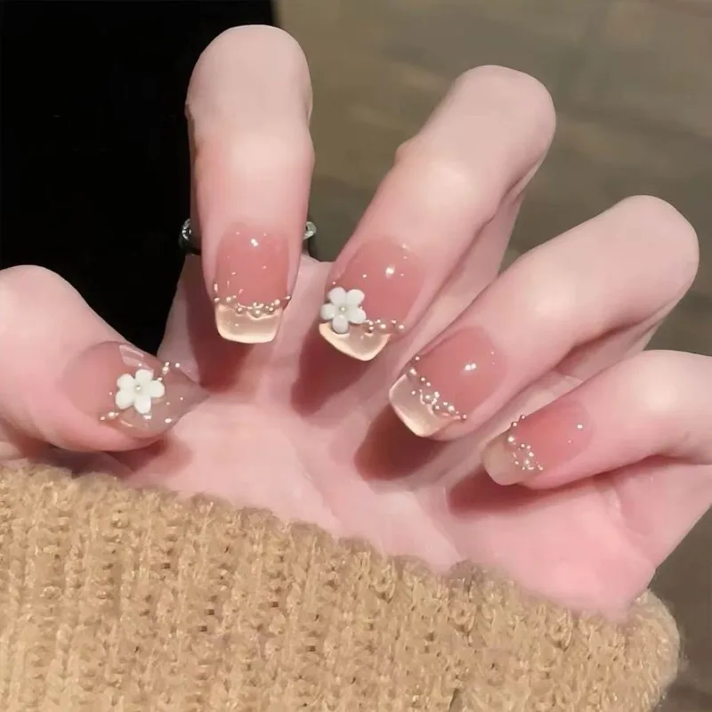 10Pcs Nude Short Square Handmade Press-On Nails Cat-Eye Effect with French Nail Tips Perfect for Women&Girls Daily Look Wear
10Pcs Nude Short Square Handmade Press-On Nails Cat-Eye Effect with French Nail Tips Perfect for Women&Girls Daily Look Wear