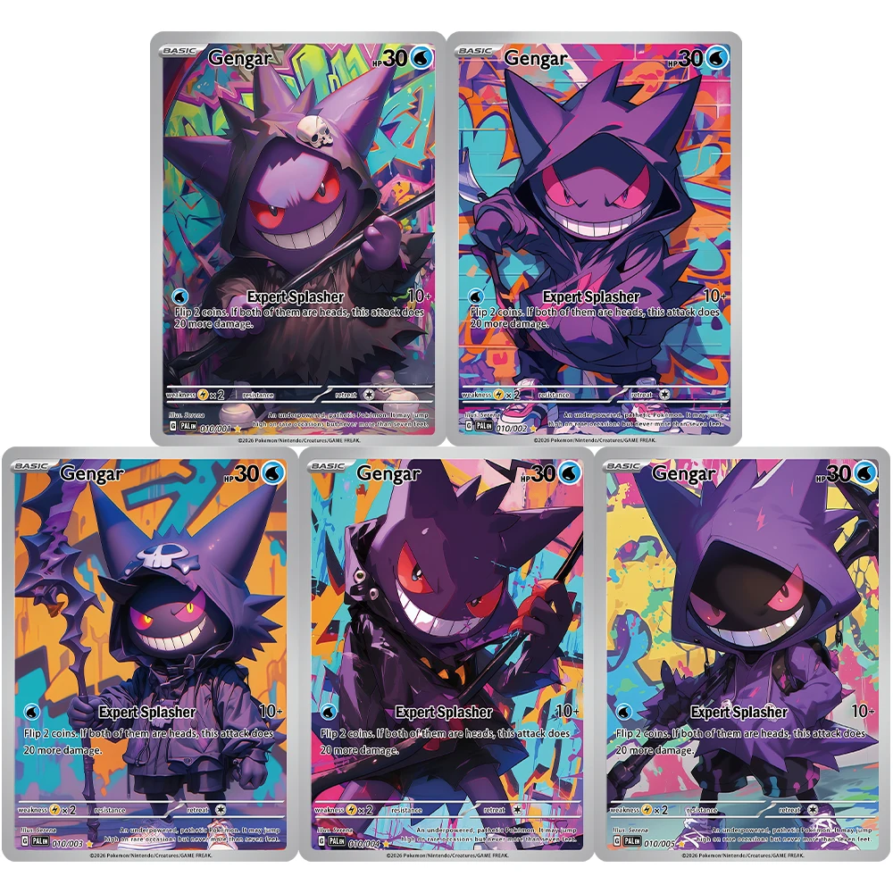 PKM Cards Gengar PTCG Cards Battle Collection Pokemon Cards Game DIY Custom High Quality Collectible Anime Game Cards
PKM Cards Gengar PTCG Cards Battle Collection Pokemon Cards Game DIY Custom High Quality Collectible Anime Game Cards