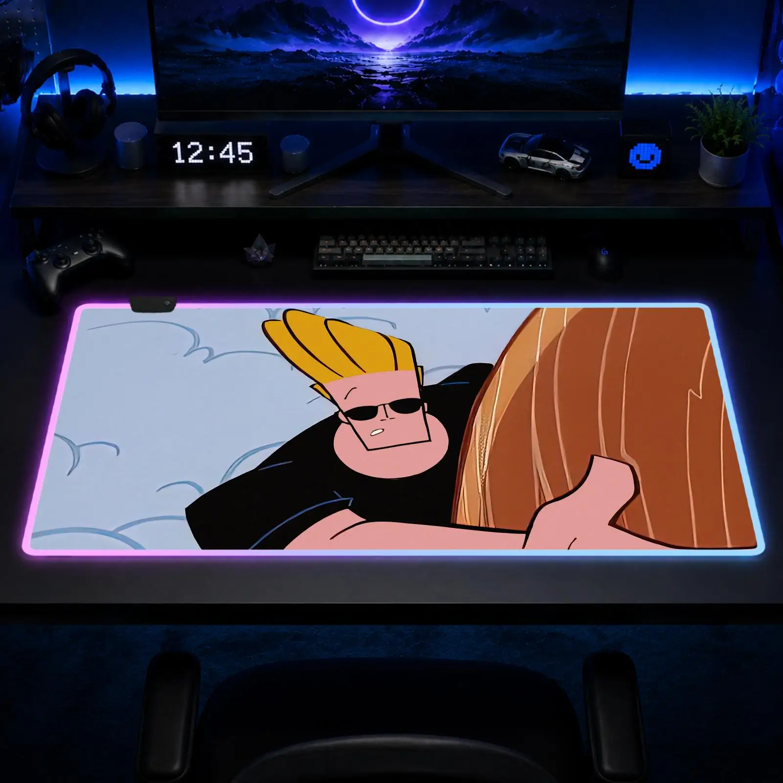 Johnny Bravo Mouse Pad Gaming Anime Mouse Pad XXL RGB Desk Mats LED Table Pads Backlit Rubber Desktop
Johnny Bravo Mouse Pad Gaming Anime Mouse Pad XXL RGB Desk Mats LED Table Pads Backlit Rubber Desktop