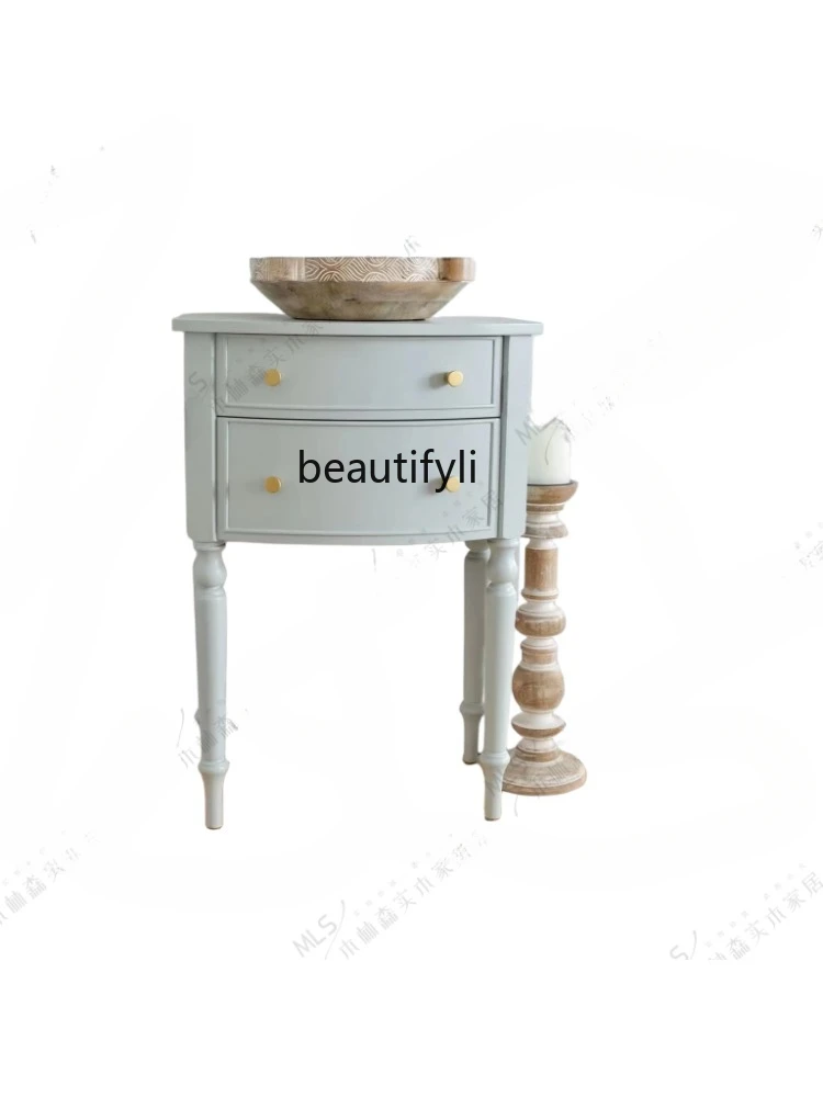 Bedside Table Bedroom Solid Wood Storage Rack American Retro Storage Household Bedside Cabinet
Bedside Table Bedroom Solid Wood Storage Rack American Retro Storage Household Bedside Cabinet