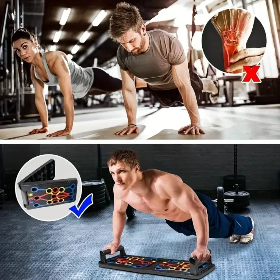 Portable Multifunctional Push-up Board - Fitness and Muscle Training Device Home Workout Set Foldable Push Up Bar Resistance
Portable Multifunctional Push-up Board - Fitness and Muscle Training Device Home Workout Set Foldable Push Up Bar Resistance