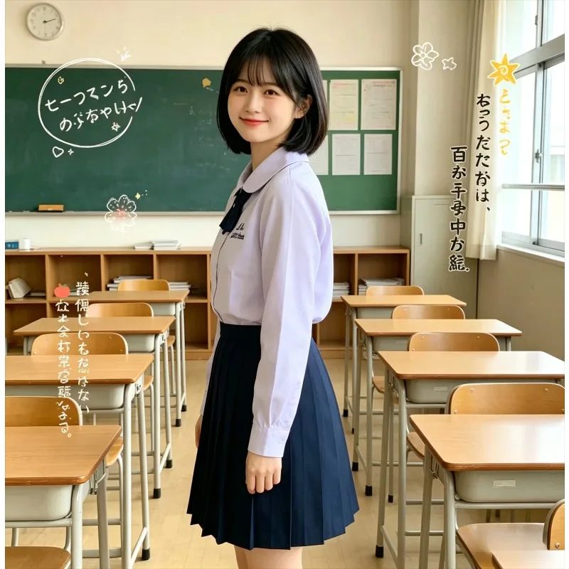 Thai School Uniform Nanno Short Sleeve Shirt Preppy College JK Outfit Set Graduation Class Costume Campus Daily Casual Wear
Thai School Uniform Nanno Short Sleeve Shirt Preppy College JK Outfit Set Graduation Class Costume Campus Daily Casual Wear