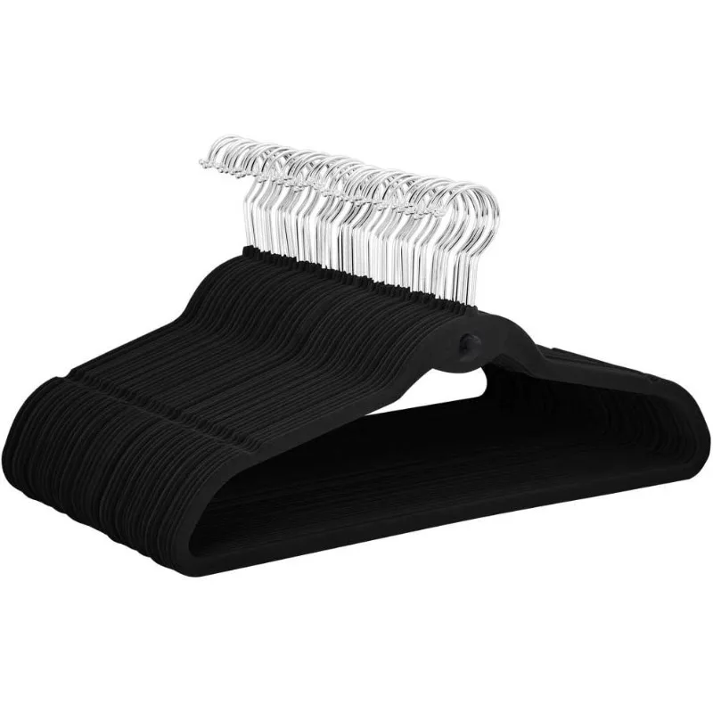 100 Pack Non Slip Cascading Velvet Hangers - Standard Hangers Felt Suit Clothes Hangers Space Saving 360°
100 Pack Non Slip Cascading Velvet Hangers - Standard Hangers Felt Suit Clothes Hangers Space Saving 360°