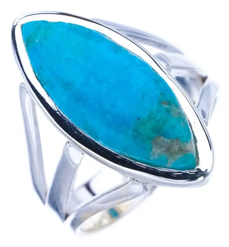 StarGems® Natural Turquoise Handmade 925 Sterling Silver Ring 6.5 F1001
StarGems® Natural Turquoise Handmade 925 Sterling Silver Ring 6.5 F1001