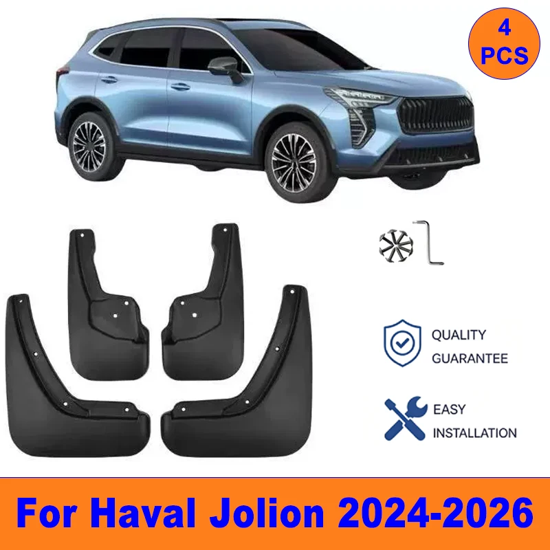 4Pcs Mud Flaps For Haval Jolion 2024-2026 - Splash Guards Front & Rear Wheel Fender Mudguards Car Exterior Protection Accessory
4Pcs Mud Flaps For Haval Jolion 2024-2026 - Splash Guards Front & Rear Wheel Fender Mudguards Car Exterior Protection Accessory