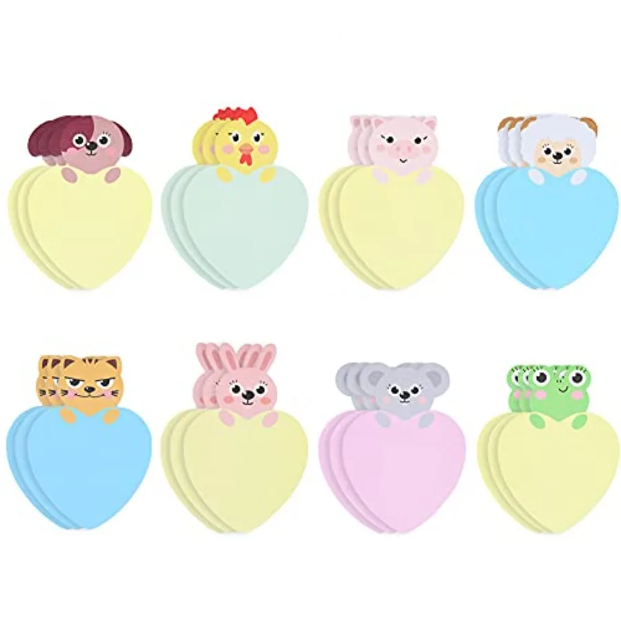 24 Pack Cute Animal Sticky Notes, 8 Patterns Cartoon Message Note Chicken, Mouse, Tiger, Puppy, Rabbit, Lamb, Pig, Frog Memo No
24 Pack Cute Animal Sticky Notes, 8 Patterns Cartoon Message Note Chicken, Mouse, Tiger, Puppy, Rabbit, Lamb, Pig, Frog Memo No