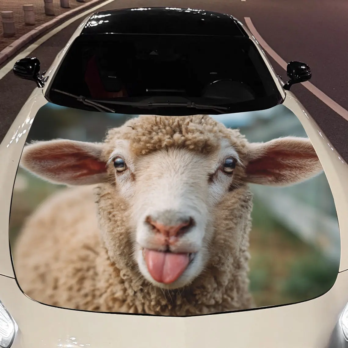 Car Decals Playful Sheep Sticking Out Tongue Car Hood Sticker, Waterproof Self - Adhesive Vinyl Graphics Decals, Decorative Prot
Car Decals Playful Sheep Sticking Out Tongue Car Hood Sticker, Waterproof Self - Adhesive Vinyl Graphics Decals, Decorative Prot