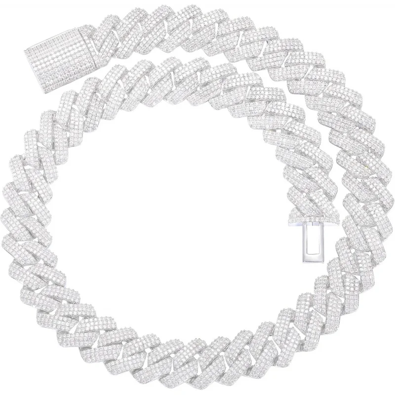 Ucciyo VVSI Men's Moissanite Chain 20MM Luxury Cuban Chain 18K Gold-plated moissanite jewelry ice crystal diamond necklace Men 1
Ucciyo VVSI Men's Moissanite Chain 20MM Luxury Cuban Chain 18K Gold-plated moissanite jewelry ice crystal diamond necklace Men 1