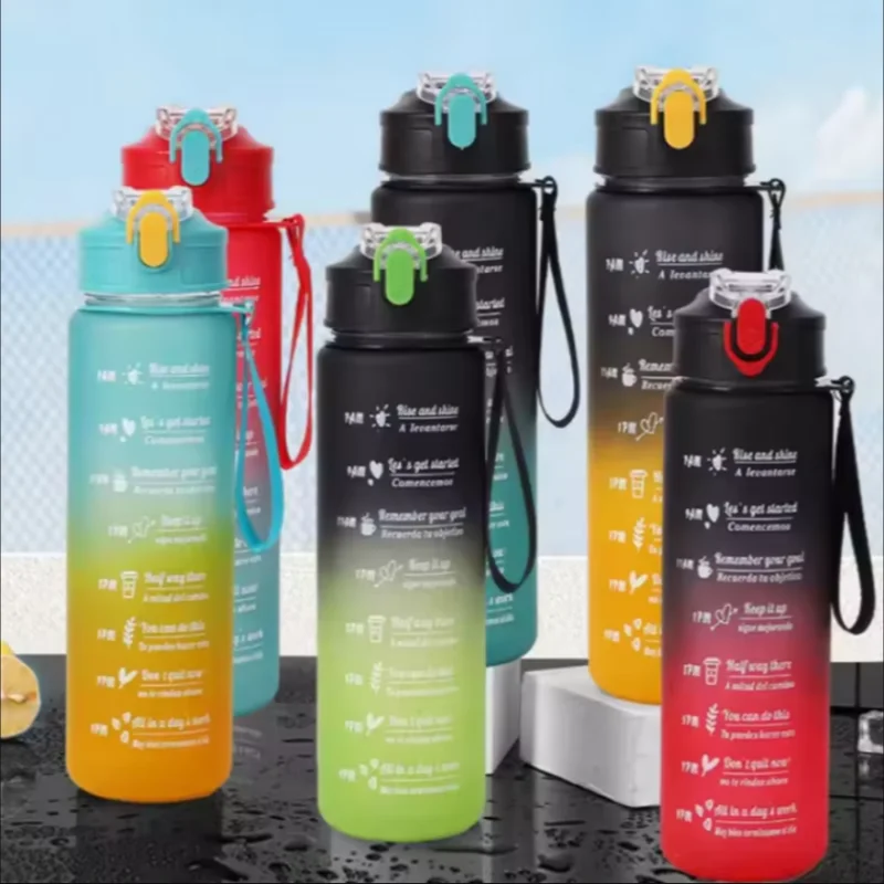 Large Capacity Sports Water Bottle Leak Proof Plastic Drinking Cup With Time Scale Suitable For Travel Fitness Sports
Large Capacity Sports Water Bottle Leak Proof Plastic Drinking Cup With Time Scale Suitable For Travel Fitness Sports