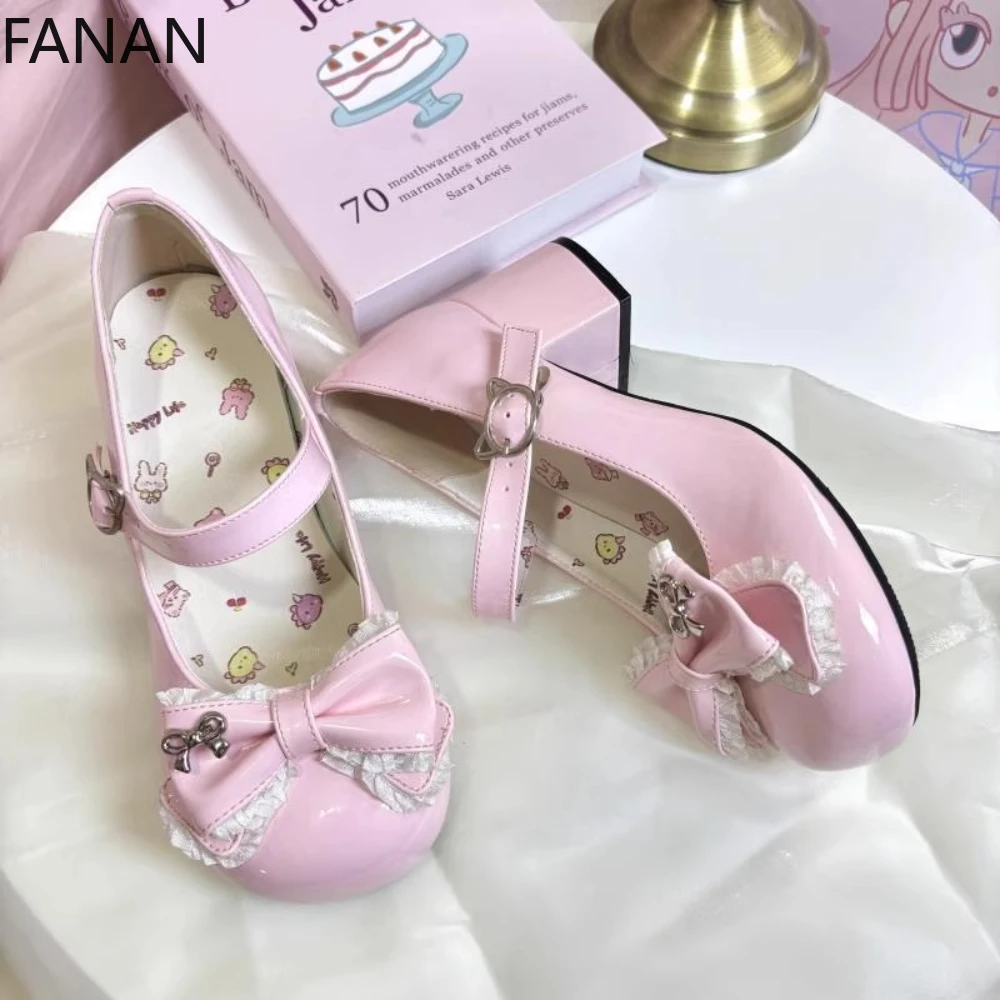 Sweet Lolita Shoes Women Platform Summer Heels Round Head Cute Casual Flats Princess Leather Mary Jane Single Shoes
Sweet Lolita Shoes Women Platform Summer Heels Round Head Cute Casual Flats Princess Leather Mary Jane Single Shoes