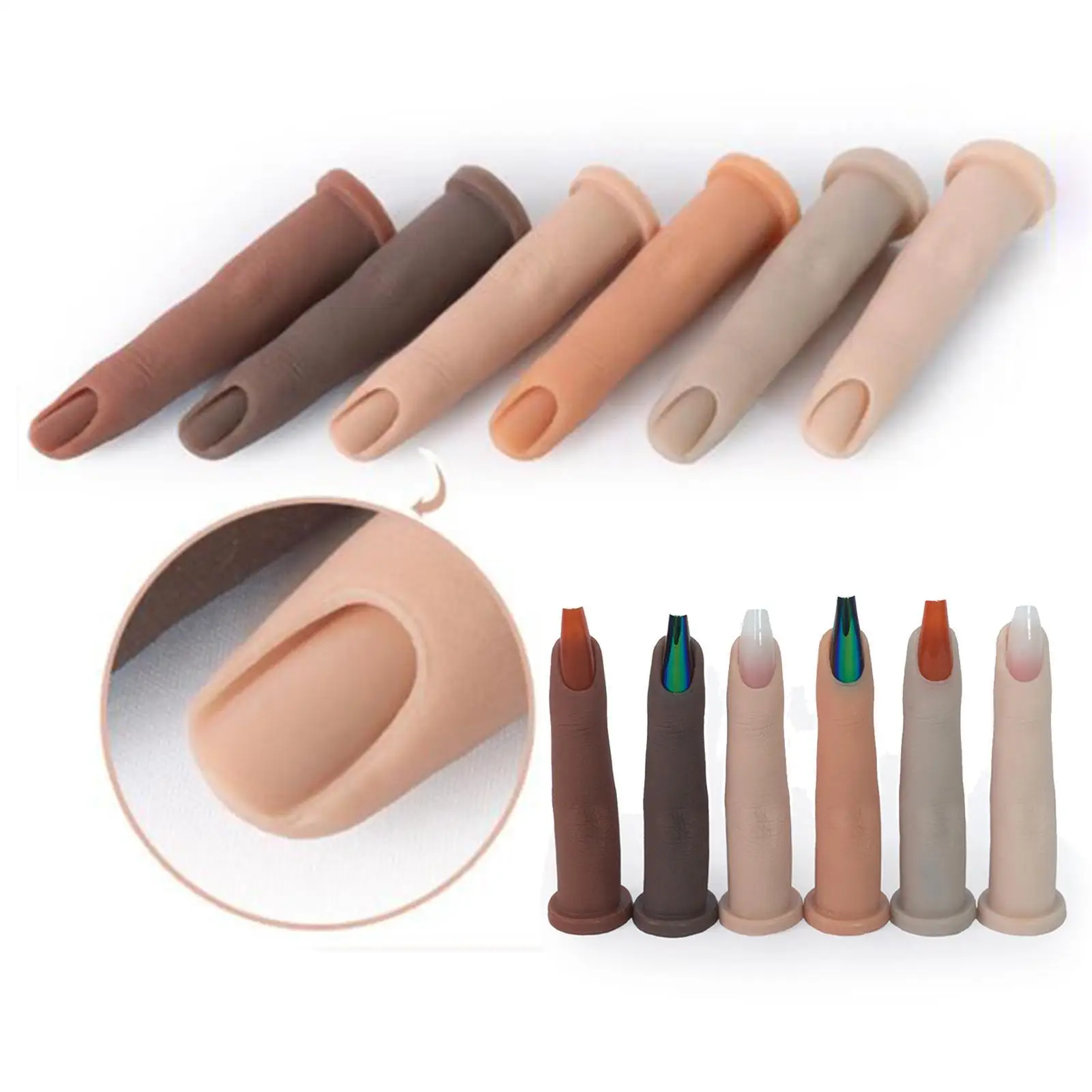 Practice Finger Bendable Practice Tool, for Nail Training Nail Salons ,Women
Practice Finger Bendable Practice Tool, for Nail Training Nail Salons ,Women