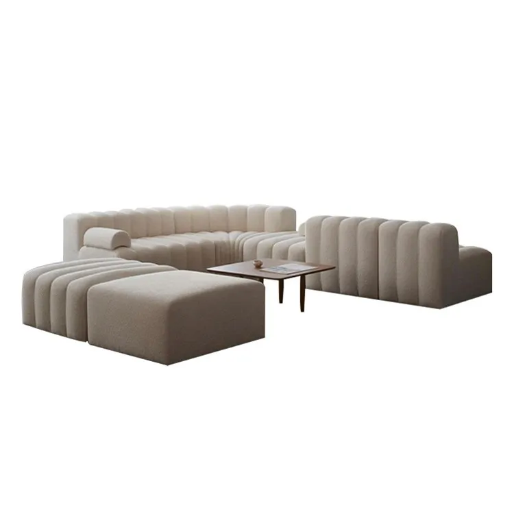 French lamb wool sofa, small straight row sofa
French lamb wool sofa, small straight row sofa