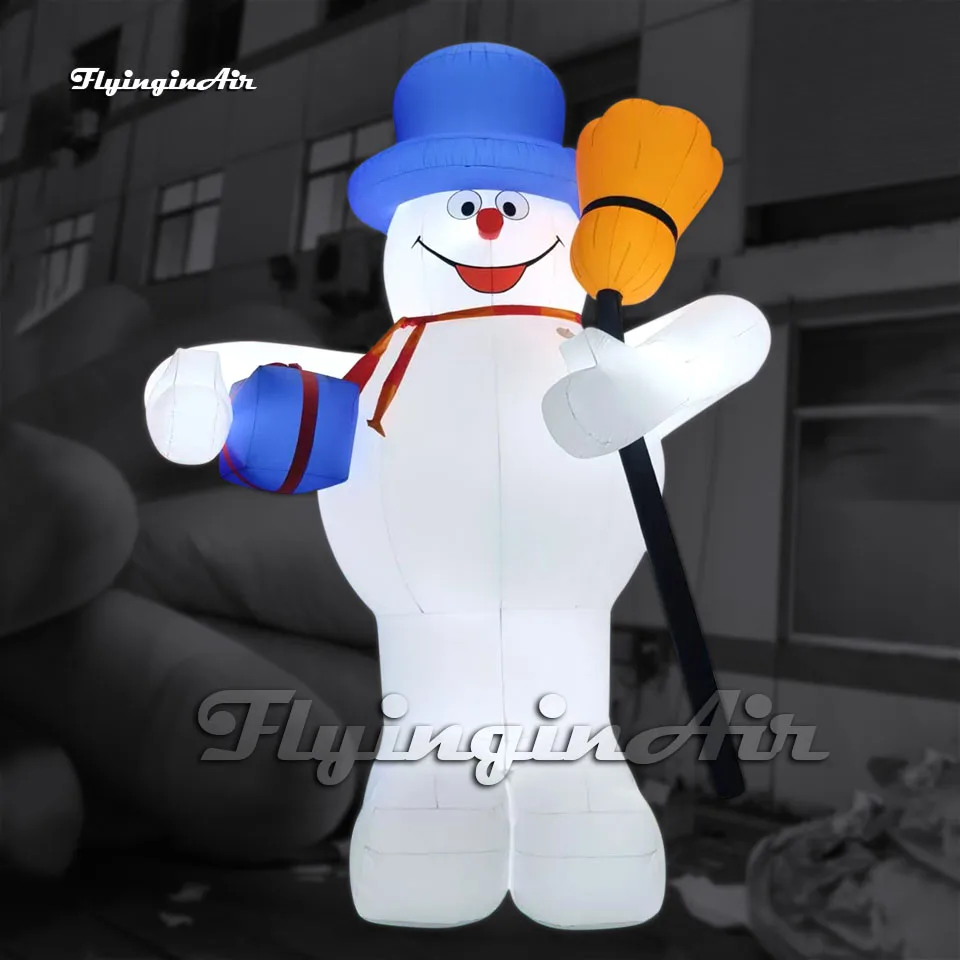 5m Outdoor White Giant Inflatable Snowman Cartoon With A Broom For Christmas Decoration
5m Outdoor White Giant Inflatable Snowman Cartoon With A Broom For Christmas Decoration