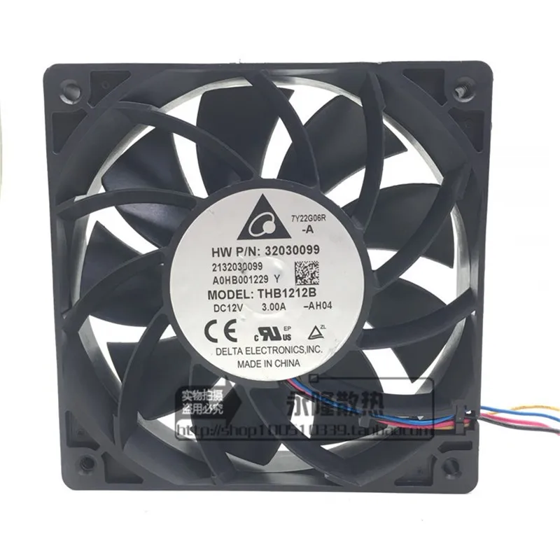 Original THB1212B 12V 3.00A 12CM 120 * 120 * 25MM violent chassis server cooling fan
Original THB1212B 12V 3.00A 12CM 120 * 120 * 25MM violent chassis server cooling fan