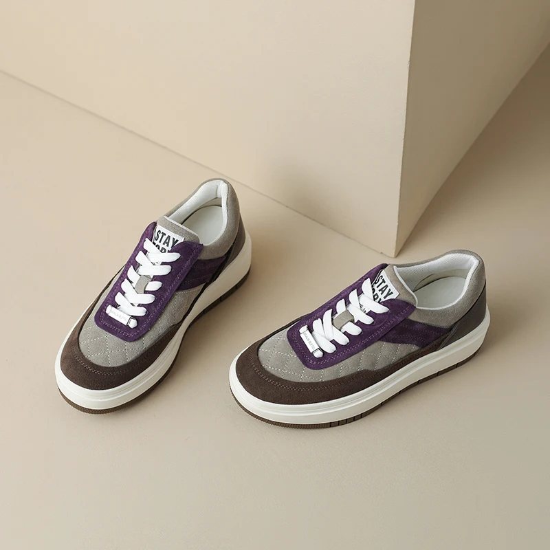4.5cm Natural Genuine Leather Height Increased Women Casual Shoes Chunky Sneakers Platform Flats Vulcanized Lace Up Fashion
4.5cm Natural Genuine Leather Height Increased Women Casual Shoes Chunky Sneakers Platform Flats Vulcanized Lace Up Fashion