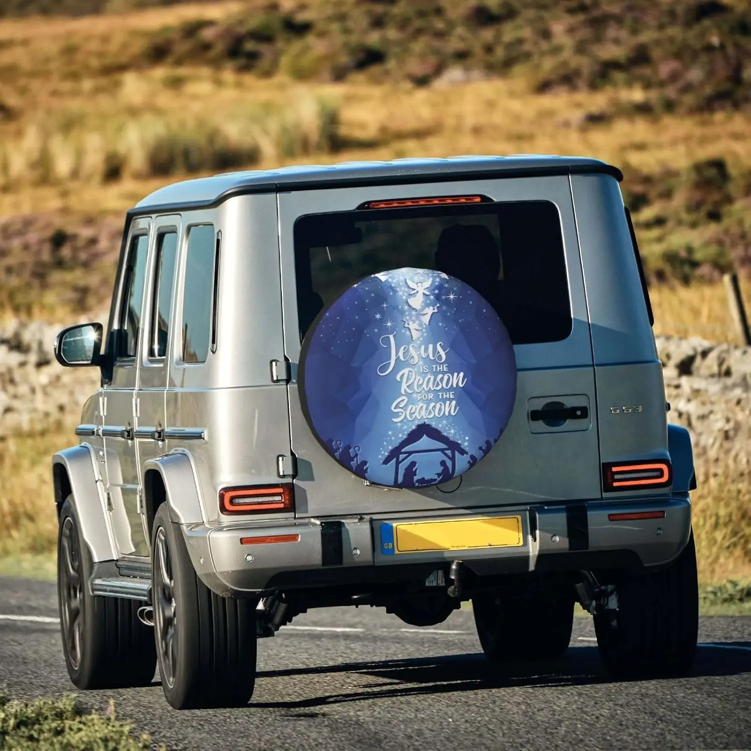 Звезды Иисус - это причина для рождественского сезона, чехол для запасного колеса, защитные чехлы для автомобилей, 14 дюймов
Звезды Иисус - это причина для рождественского сезона, чехол для запасного колеса, защитные чехлы для автомобилей, 14 дюймов