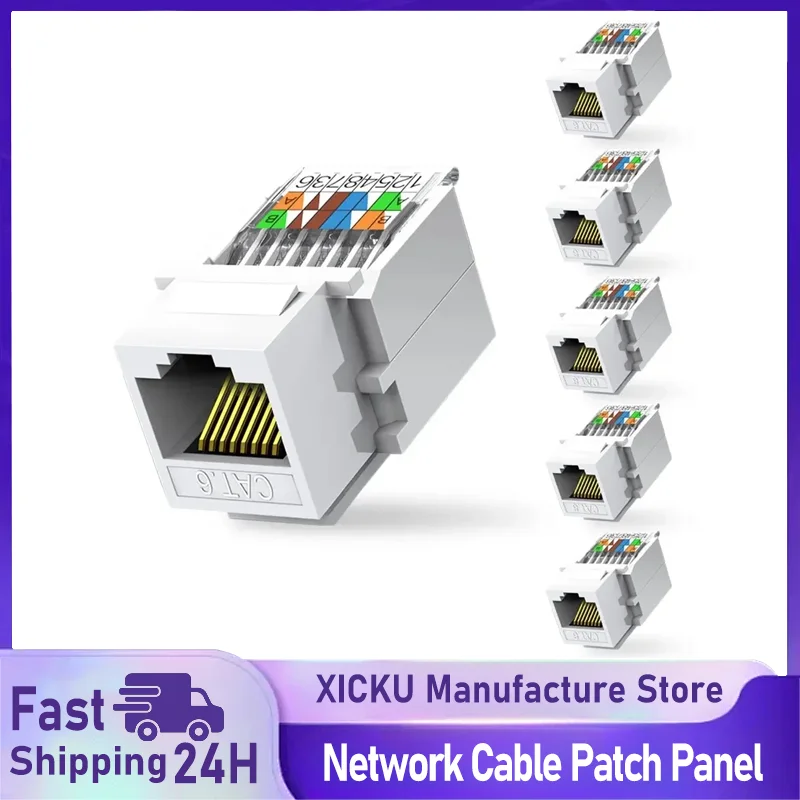 RJ45 Network Module No Need To Use Category 6 Gigabit Network Socket Comprehensive Wiring Crystal Head Network Cable Patch Panel
RJ45 Network Module No Need To Use Category 6 Gigabit Network Socket Comprehensive Wiring Crystal Head Network Cable Patch Panel