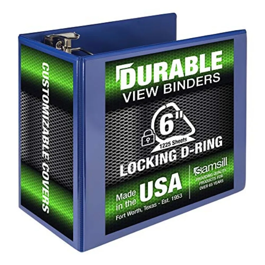 Durable Ring Binder, Lockg D Rg Bder, Customizable Clear View Cover,,Holds Pages
Durable Ring Binder, Lockg D Rg Bder, Customizable Clear View Cover,,Holds Pages
