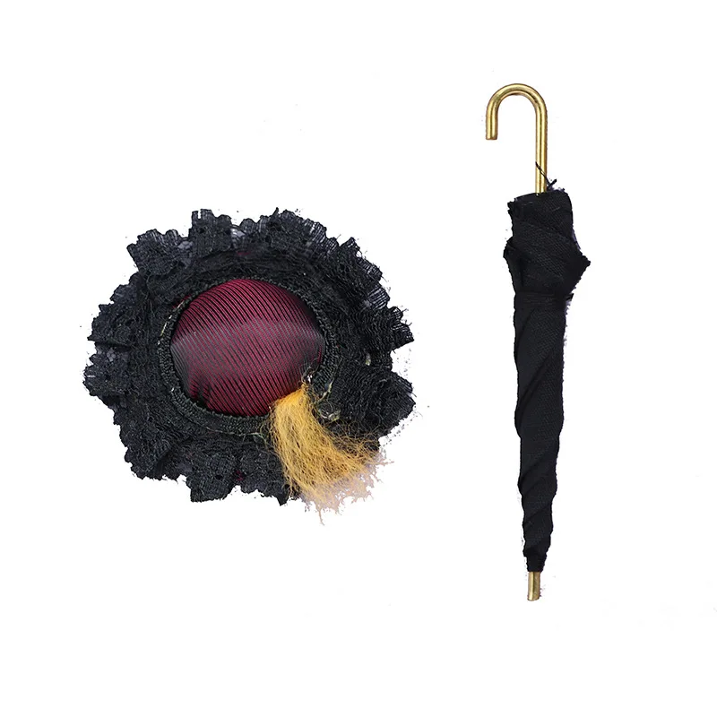 1:12 Scale Dollhouse Miniature Furniture Set | OB11 Black Hat + Umbrella + Leather Luggage | Travel Theme Miniature Accessories
1:12 Scale Dollhouse Miniature Furniture Set | OB11 Black Hat + Umbrella + Leather Luggage | Travel Theme Miniature Accessories