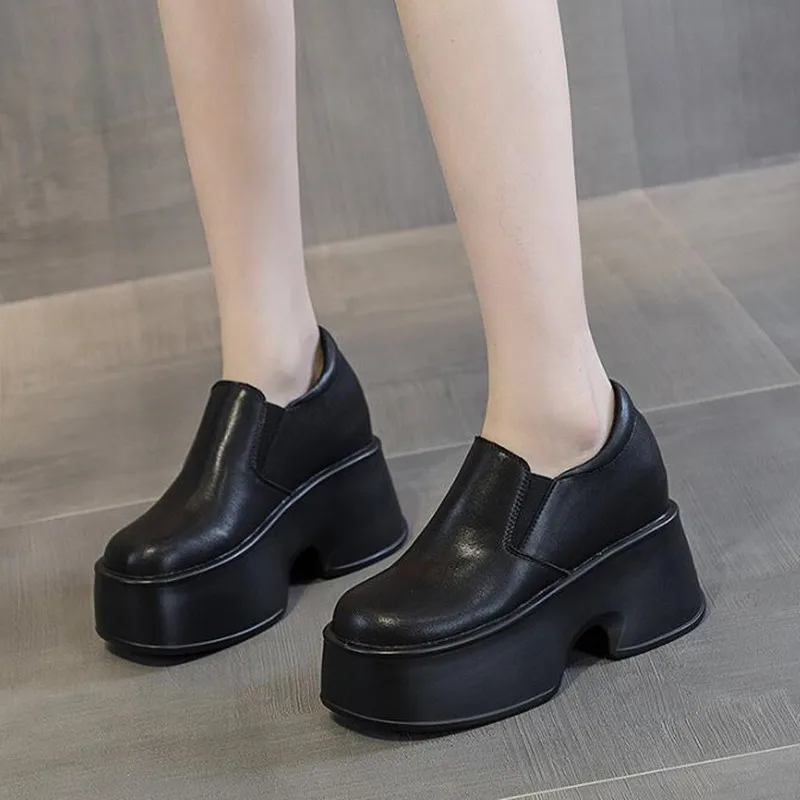 New 11cm Height Increasing Ladies Genuine Leather Pumps 2026 Fashion Platform Wedge White Sneakers Women Casual Females Shoes
New 11cm Height Increasing Ladies Genuine Leather Pumps 2026 Fashion Platform Wedge White Sneakers Women Casual Females Shoes