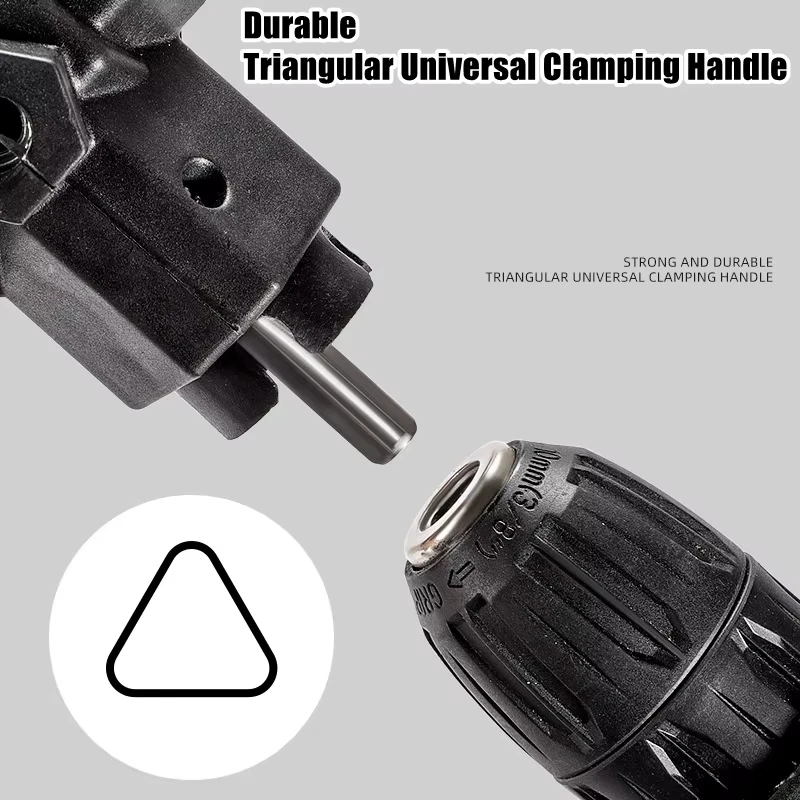 90° Three Jaw Chuck Right Angle Drill Adapter Impact Corner Bend Extension Chuck Accessory for Power Tools
90° Three Jaw Chuck Right Angle Drill Adapter Impact Corner Bend Extension Chuck Accessory for Power Tools