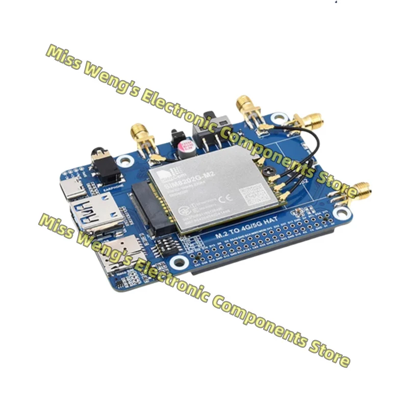 SIM8202G RPi 5G Плата расширения связи M2/USB Multi System совместимая с 3/4G с корпусом SIM8202G-M2 SIM8202G-M2 5G HAT (B)
SIM8202G RPi 5G Плата расширения связи M2/USB Multi System совместимая с 3/4G с корпусом SIM8202G-M2 SIM8202G-M2 5G HAT (B)