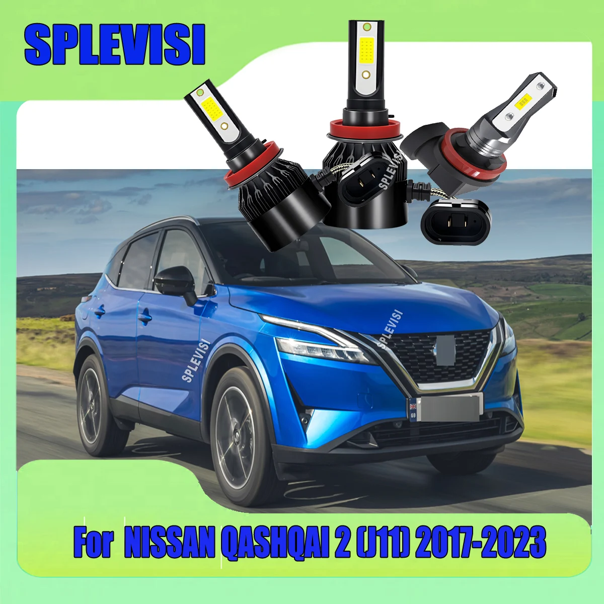 LED 60W Headlight High Low Fog Light H11 Smart Choice for Night Drivers For NISSAN QASHQAI 2 (J11) 2017 2018 2019 2020 2021-2023
LED 60W Headlight High Low Fog Light H11 Smart Choice for Night Drivers For NISSAN QASHQAI 2 (J11) 2017 2018 2019 2020 2021-2023