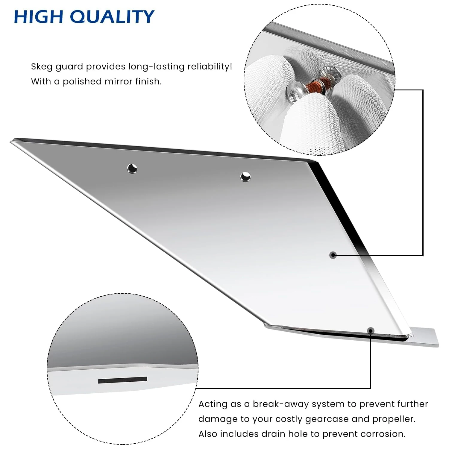 Replacement for Mercury 75HP to 300HP Marine-Grade Stainless Steel Skeg Guard Protector , 27211 Skeg Guard Skeg Cover Protector
Replacement for Mercury 75HP to 300HP Marine-Grade Stainless Steel Skeg Guard Protector , 27211 Skeg Guard Skeg Cover Protector