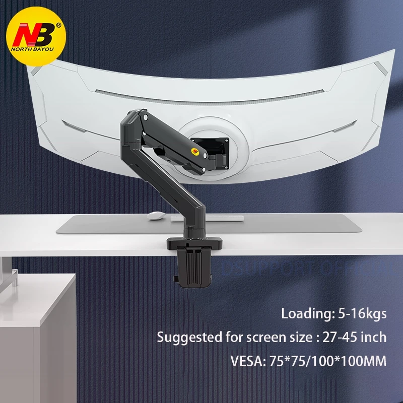 Hot sell NB G50 Ultra Wide Monitor Mount USB Port 27-45 Inch Curved Arc Screen Desktop Monitor Holder Mechanical Spring Arm 5-16
Hot sell NB G50 Ultra Wide Monitor Mount USB Port 27-45 Inch Curved Arc Screen Desktop Monitor Holder Mechanical Spring Arm 5-16