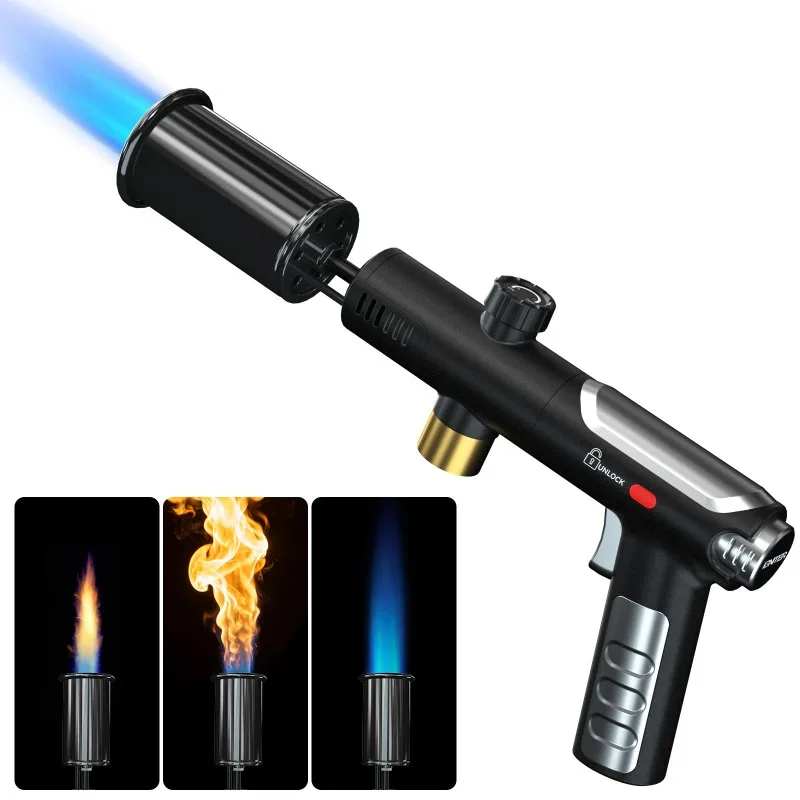 New Metal High Firepower Flamethrower for Outdoor Camping Barbecue Lighter for Outdoor Tools Smoke Accesoires
New Metal High Firepower Flamethrower for Outdoor Camping Barbecue Lighter for Outdoor Tools Smoke Accesoires