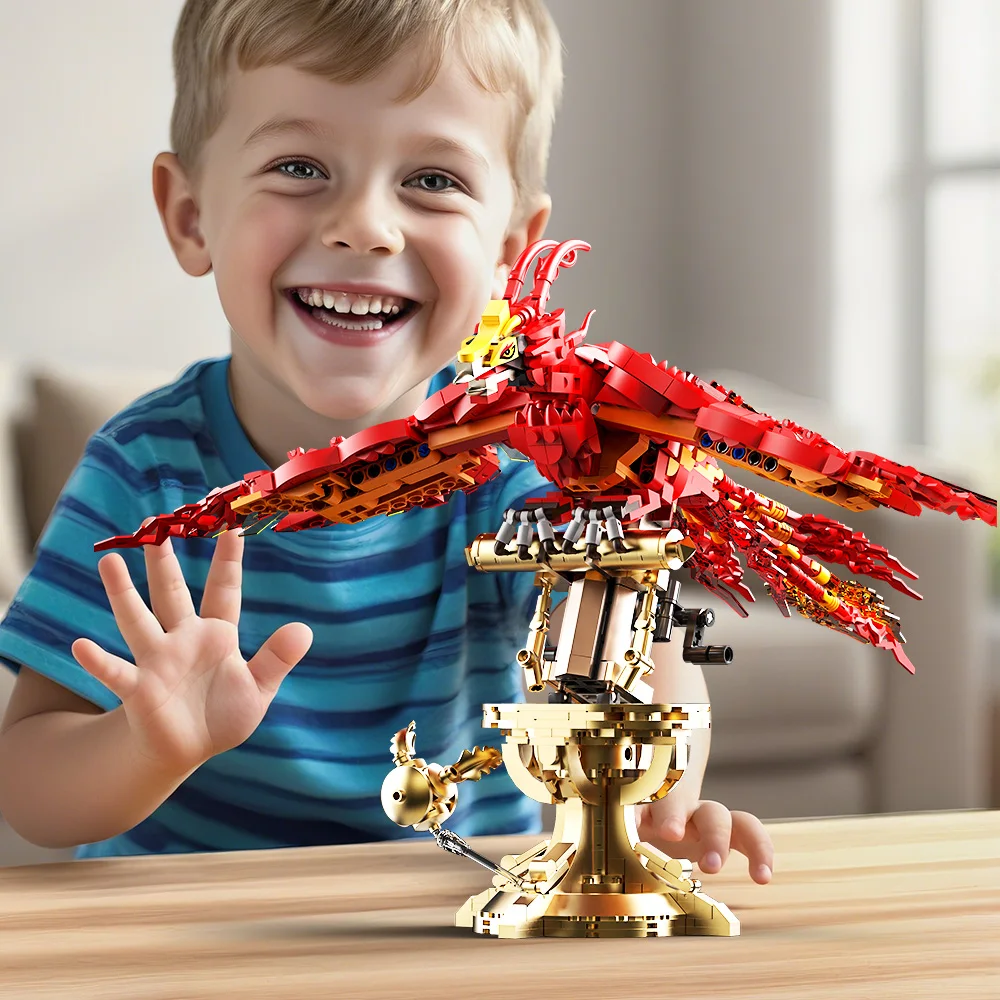 938pcs Fire Phoenix Building Blocks Assembly Fly Divine Beast Mythical Animal Firebird Assembly Toy For Boy Girl Christmas Gifts
938pcs Fire Phoenix Building Blocks Assembly Fly Divine Beast Mythical Animal Firebird Assembly Toy For Boy Girl Christmas Gifts