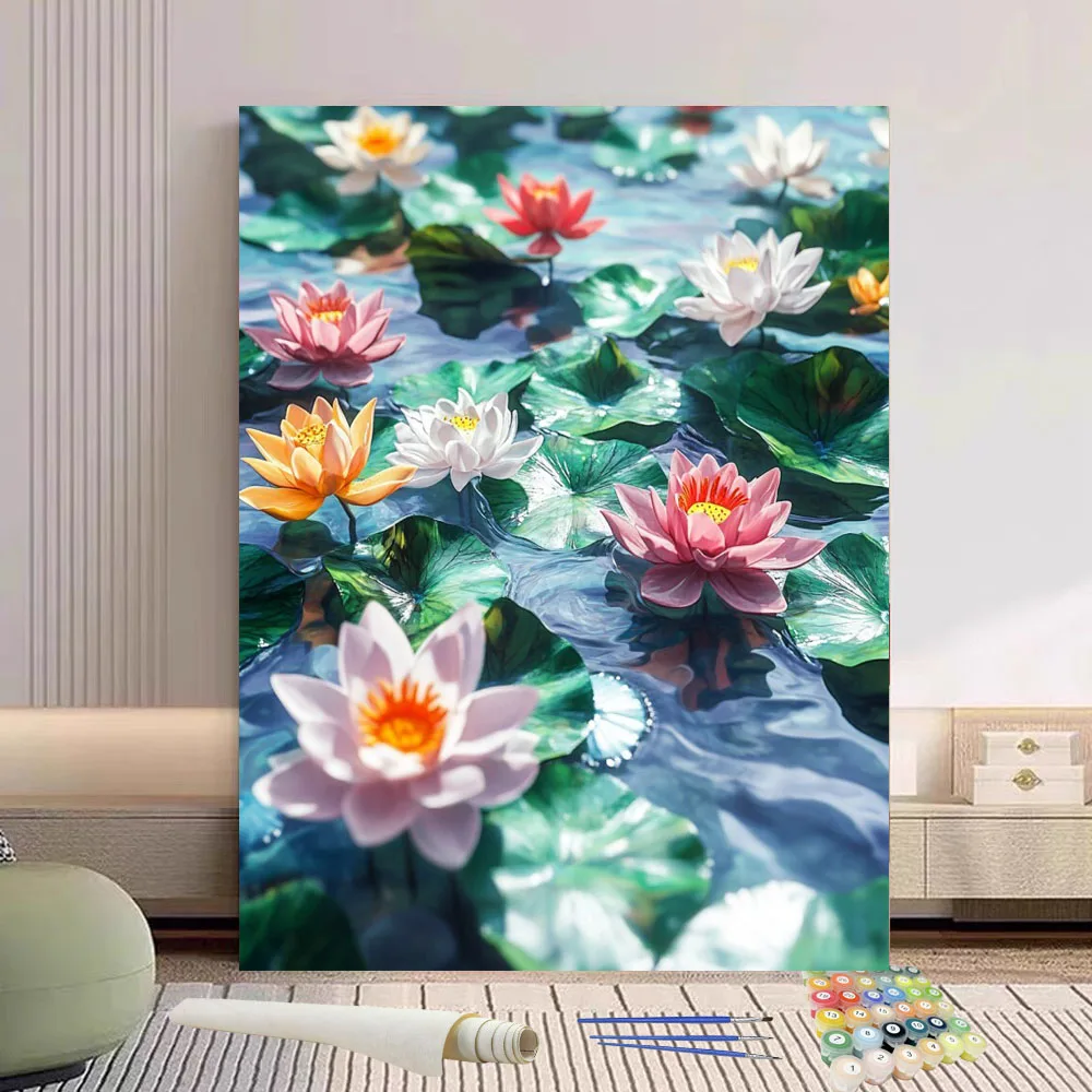 Картина по номерам лотос DIY ручная роспись маслом холст раскраска уникальный подарок украшение дома
Картина по номерам лотос DIY ручная роспись маслом холст раскраска уникальный подарок украшение дома