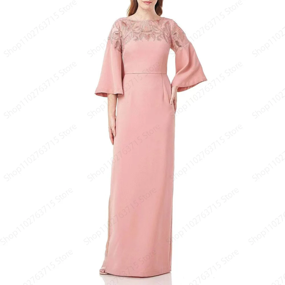Elegant Long Beads Evening Dresses for Women Boat-Neck Floor-Length Straight Prom Party Wedding Gala Special Events Dress 2024
Elegant Long Beads Evening Dresses for Women Boat-Neck Floor-Length Straight Prom Party Wedding Gala Special Events Dress 2024