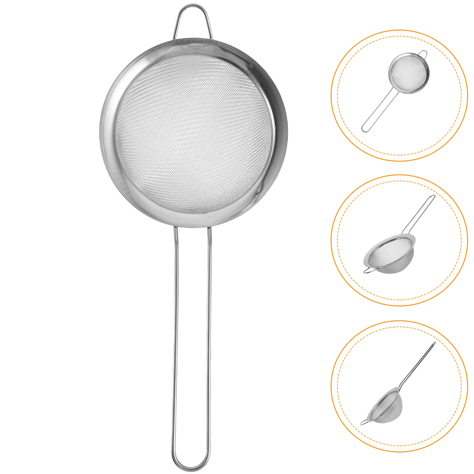 Stainless Held Flour Sifters Broad-brimmed Sieves Fine Powder Colander Baking Tools Kitchen Gadget
Stainless Held Flour Sifters Broad-brimmed Sieves Fine Powder Colander Baking Tools Kitchen Gadget