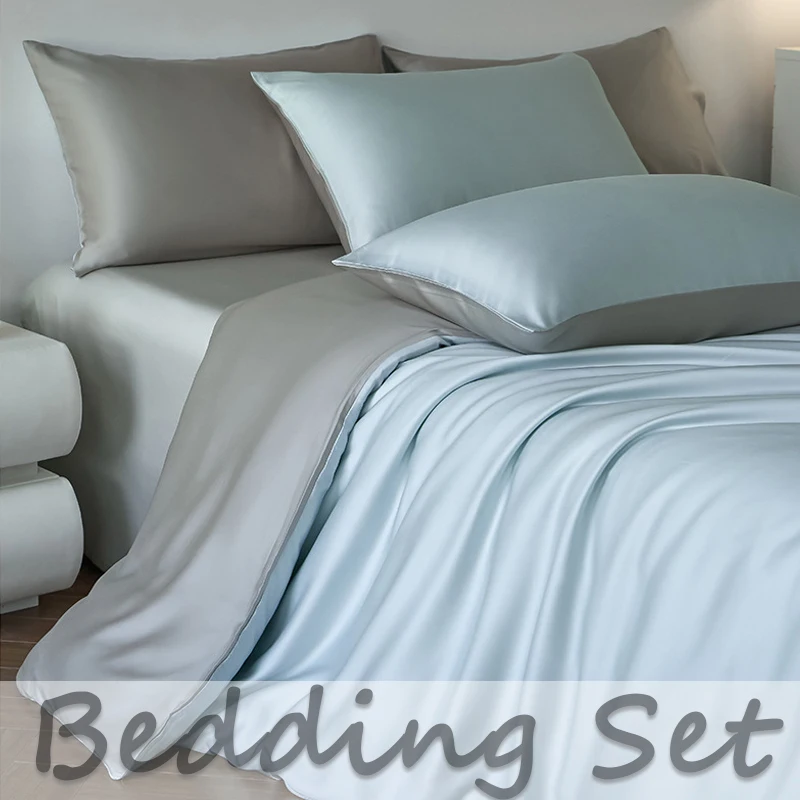 Premium Rayon Satin Bedding Set Solid Color 3PCS/4PCS Duvet Cover Sheet Pillowcases Summer Cool Luxury for Twin Queen King Size 
Premium Rayon Satin Bedding Set Solid Color 3PCS/4PCS Duvet Cover Sheet Pillowcases Summer Cool Luxury for Twin Queen King Size
