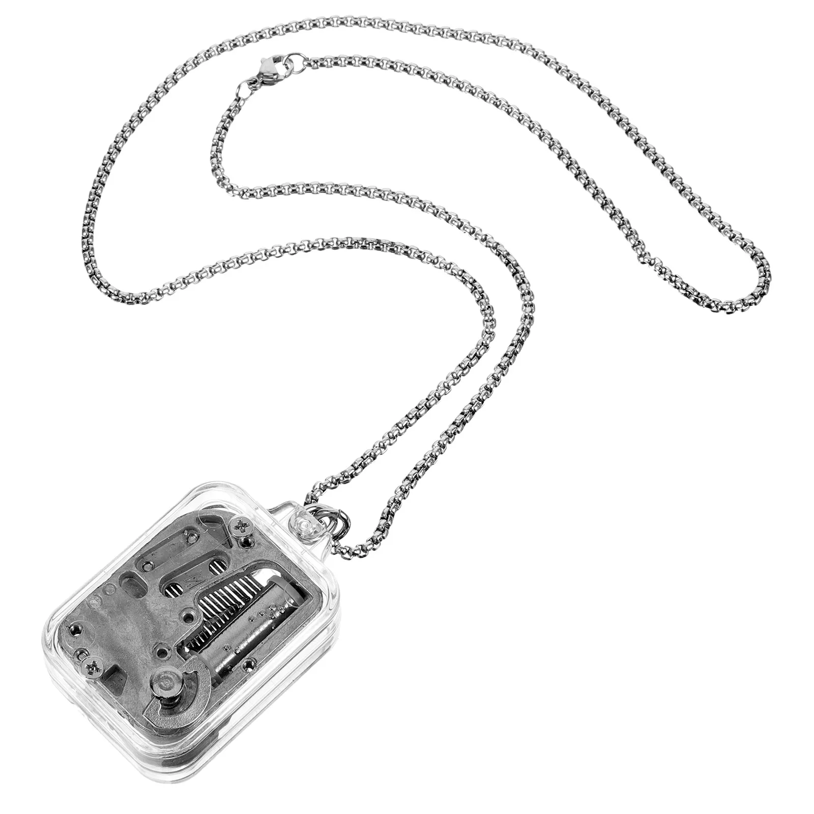 Mini Music Box Necklace Creative Charm Pendant Durable Easy On Melody No Needed Unique Gift Students 
Mini Music Box Necklace Creative Charm Pendant Durable Easy On Melody No Needed Unique Gift Students