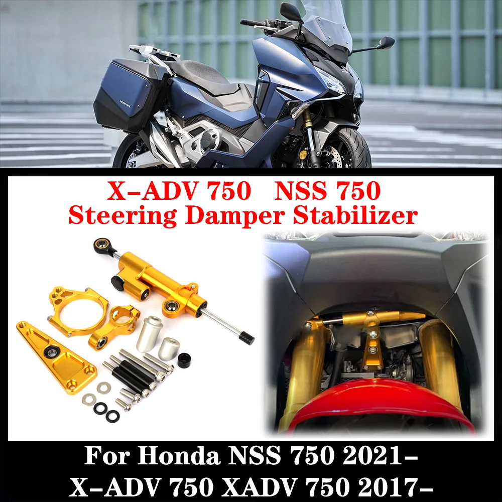 Fiber Carbon Steering Damper Stabilizer Motorcycle For Honda NSS750 2021- X-ADV750 XADV 750 2017- Mount Bracket Support Kit
Fiber Carbon Steering Damper Stabilizer Motorcycle For Honda NSS750 2021- X-ADV750 XADV 750 2017- Mount Bracket Support Kit