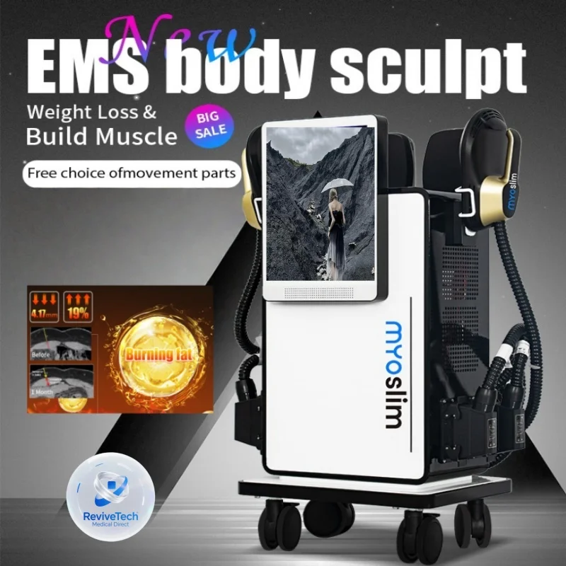 Myoslim HIEMT Upgrade Professional Body Shaping Portable Muscle Building Weight Lose Fat Removal Vertical Machine For Commercial
Myoslim HIEMT Upgrade Professional Body Shaping Portable Muscle Building Weight Lose Fat Removal Vertical Machine For Commercial
