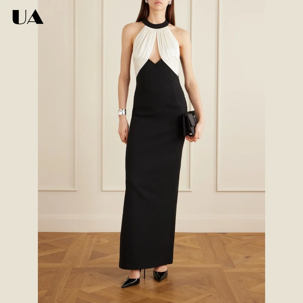 ULBYANRY Fashionable Color Block Halterneck Prom Dress, Sexy Sheath Backless Evening Dress, Customized Sleeveless Party Dress
ULBYANRY Fashionable Color Block Halterneck Prom Dress, Sexy Sheath Backless Evening Dress, Customized Sleeveless Party Dress