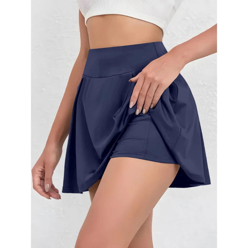 Ladies Skirt Summer Simple Solid Colour Half Skirt High Waist High Elasticity Suitable For Sports Shopping Dating 
Ladies Skirt Summer Simple Solid Colour Half Skirt High Waist High Elasticity Suitable For Sports Shopping Dating
