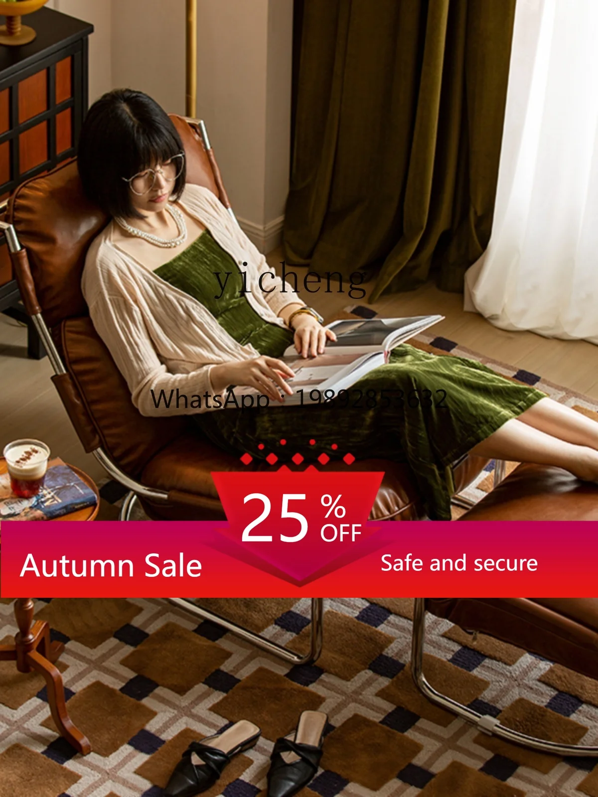 Single-Seat Sofa Chair Balcony Living Room Light Luxury Backrest Rocking Chair Lazy Sofa
Single-Seat Sofa Chair Balcony Living Room Light Luxury Backrest Rocking Chair Lazy Sofa