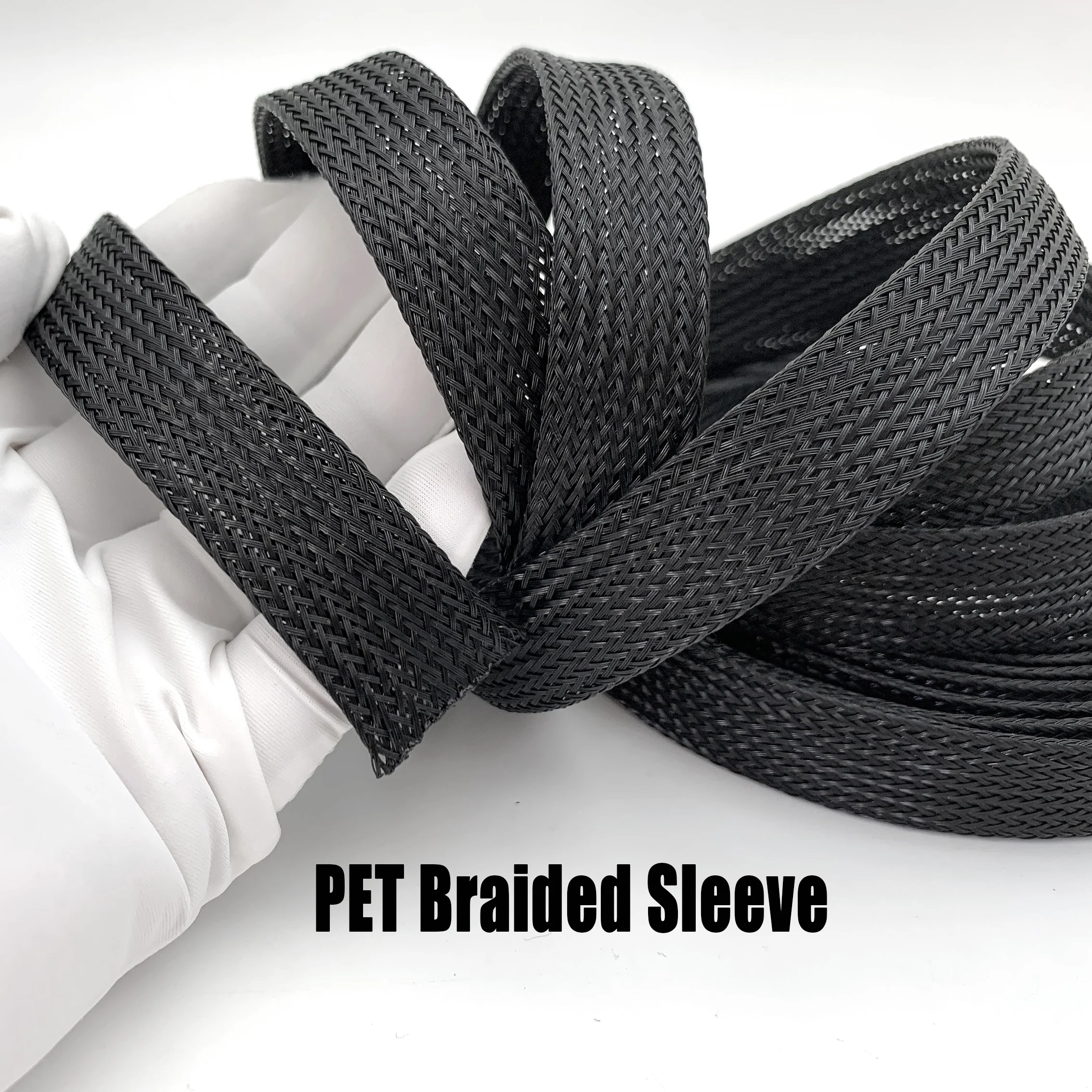 1/2/3/5/10/20M ID 2~100mm Flame retardant nylon woven mesh tubing PET expansion sleevess black cable wire protection sleeve
1/2/3/5/10/20M ID 2~100mm Flame retardant nylon woven mesh tubing PET expansion sleevess black cable wire protection sleeve