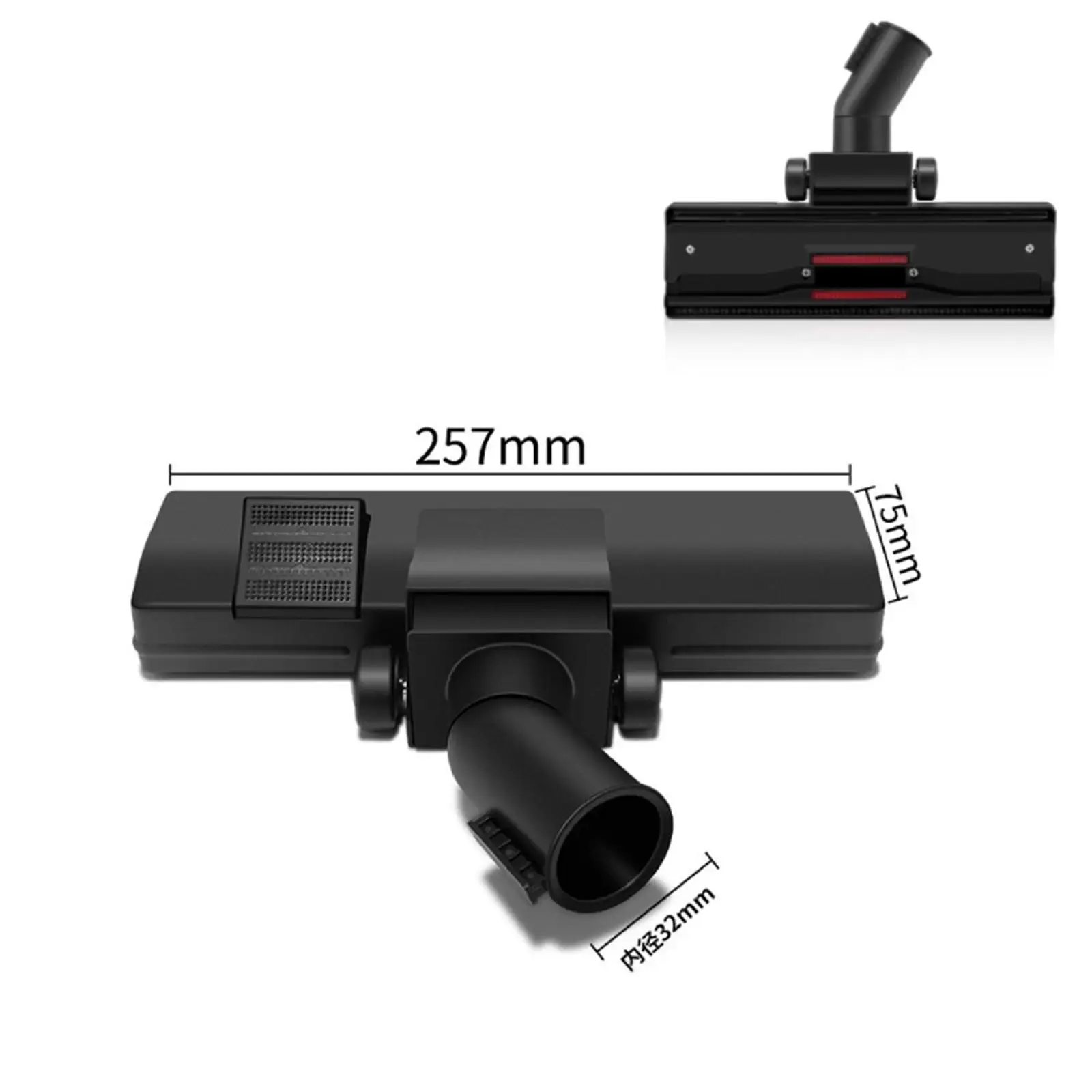 360 Degree Swivel Head Vacuum Cleaner Brush Hardwood Floor Nozzle Universal 1-1/4in Accessory for Home Cleaning
360 Degree Swivel Head Vacuum Cleaner Brush Hardwood Floor Nozzle Universal 1-1/4in Accessory for Home Cleaning