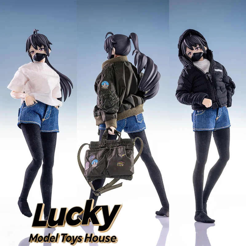 Hasuki 1/12 Female Figure Pilot Jacket White T-shirt Denim Shorts Down Jacket Coat Clothes Accessory For 6" Mobile Suit Girl
Hasuki 1/12 Female Figure Pilot Jacket White T-shirt Denim Shorts Down Jacket Coat Clothes Accessory For 6" Mobile Suit Girl