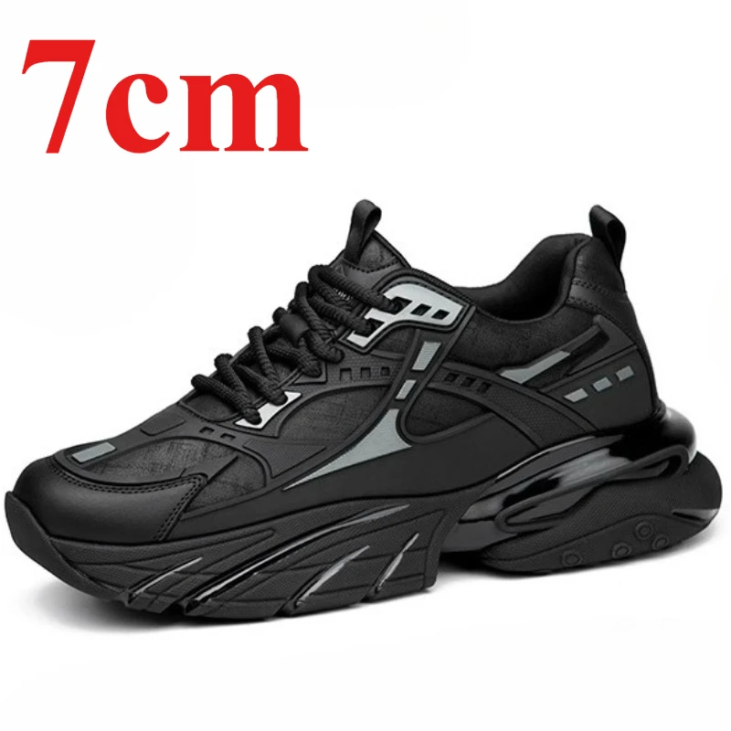 Heightening Daddy Shoes for Men's Leisure Sneakers Breathable Comfortable Height Increased Thick Insole 7cm Elevator Lift Shoes
Heightening Daddy Shoes for Men's Leisure Sneakers Breathable Comfortable Height Increased Thick Insole 7cm Elevator Lift Shoes