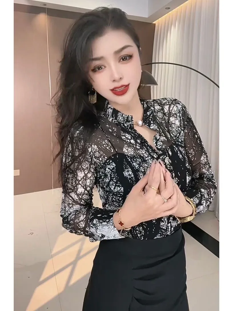 Женский модный базовый слой для похудения Long Sve Floral Me irt Ele, обычный тонкий топ с французским принтом
Женский модный базовый слой для похудения Long Sve Floral Me irt Ele, обычный тонкий топ с французским принтом