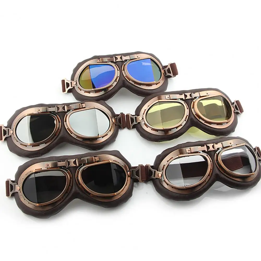 Cycling Goggles Windproof Dust-proof Impact-resistant Non-slip Elastic Strap UV Protection Plastic Vintage Motorcycle Goggles
Cycling Goggles Windproof Dust-proof Impact-resistant Non-slip Elastic Strap UV Protection Plastic Vintage Motorcycle Goggles