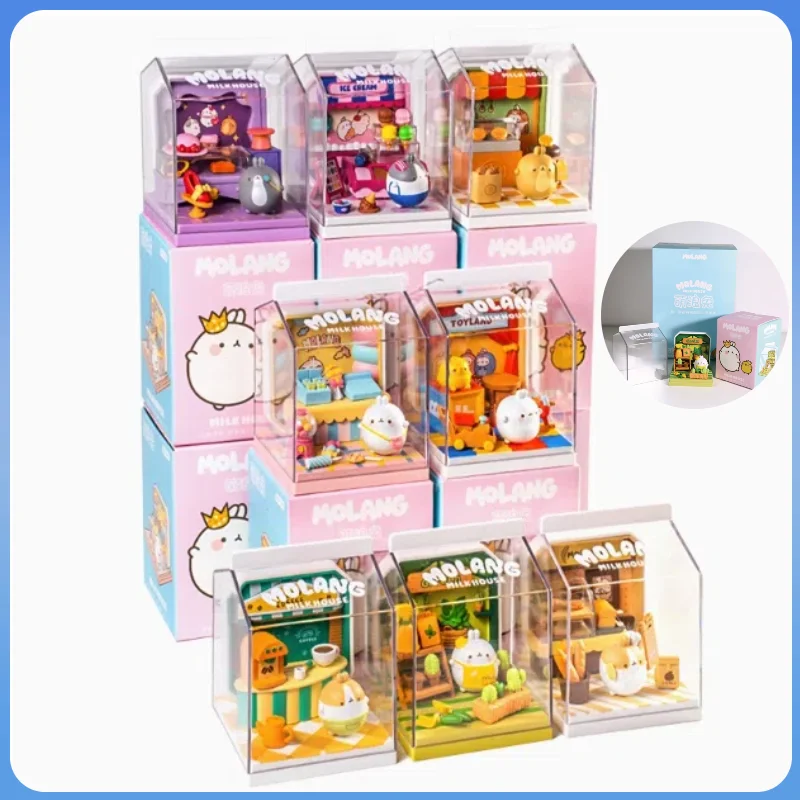 Kawai Molang мини-фигурка кролика, трендовая слепая коробка, детская настольная модель с орнаментом, декоративная игрушка для подарка на день рождения
Kawai Molang мини-фигурка кролика, трендовая слепая коробка, детская настольная модель с орнаментом, декоративная игрушка для подарка на день рождения